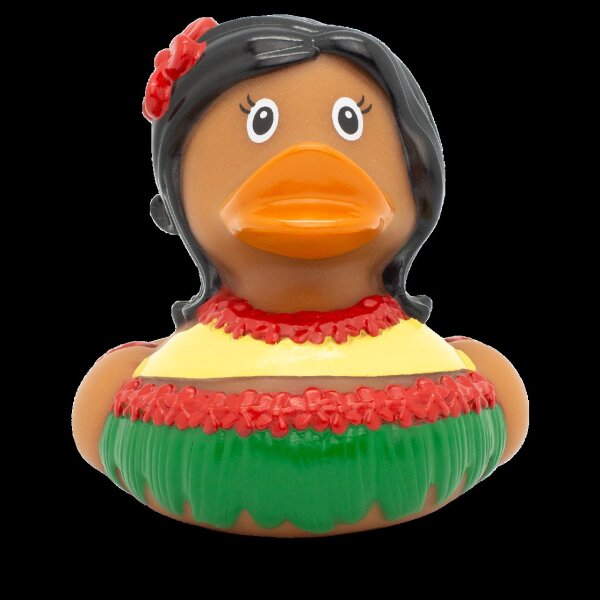 Ente Hawaiianerin – sommerliche Design Badeente mit Charme