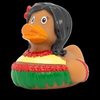 Ente Hawaiianerin – sommerliche Design Badeente mit Charme