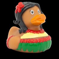 Ente Hawaiianerin – sommerliche Design Badeente mit Charme