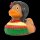 Ente Hawaiianerin – sommerliche Design Badeente mit Charme