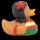 Ente Hawaiianerin – sommerliche Design Badeente mit Charme