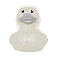 Ente Glitzer Engel – romantische Badeente mit...