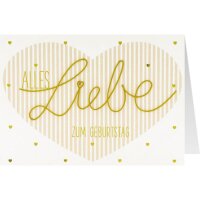 3D Grußkarte "Alles Liebe zum Geburtstag"