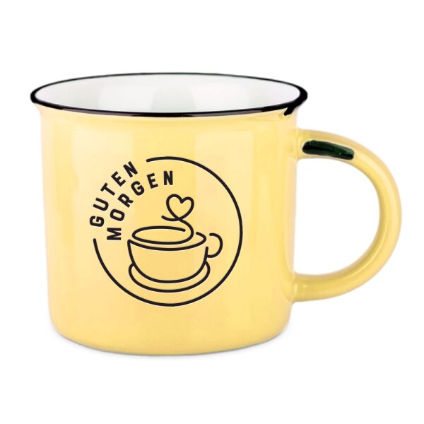Becher Vintage Guten Morgen