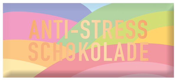 Schoko 30g Anti-Stress Schokolade Goldveredelung