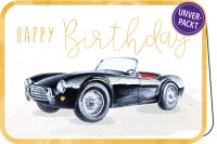 Happy Birthday (Auto) – Doppelkarte