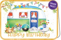 Happy Birthday (Wohnwagen) – Doppelkarte