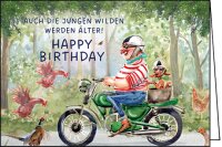 Ingrid Berendsen Happy Birthday (Mann auf Motorrad)...