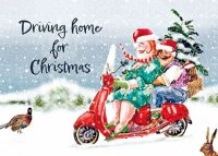 Ingrid Berendsen Driving home for Christmas– Postkarte