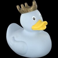 Ente XXL hellblau mit Krone