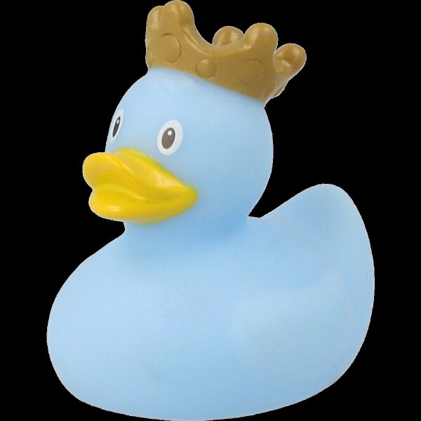 Ente Mini mit Krone hellblau
