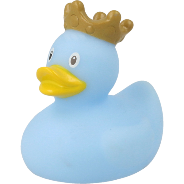 Ente mini mit Krone hellblau
