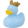 Ente Mini mit Krone hellblau