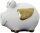 Sparschwein Engel gold