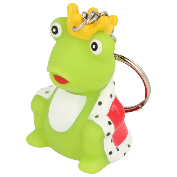 Ente Mini Froschkönig mit Umhang Schlüsselanhänger
