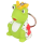 Ente Mini Froschkönig mit Umhang Schlüsselanhänger
