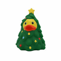 Ente Weihnachtsbaum grün mit Schmuck