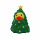 Ente Weihnachtsbaum grün mit Schmuck