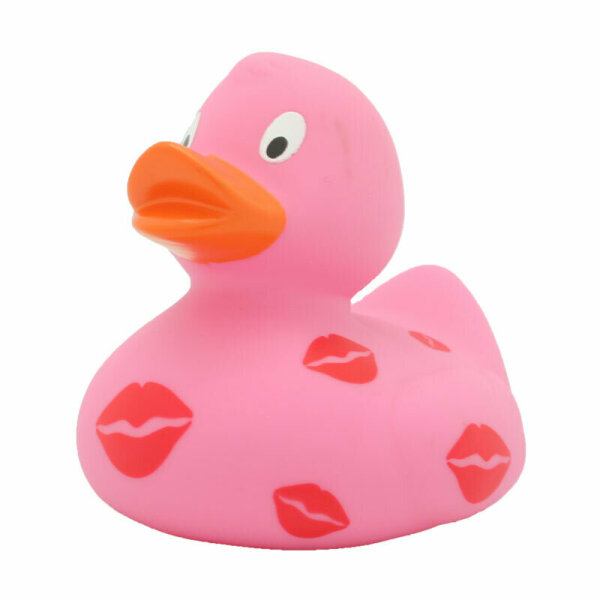 Ente mit Kussmund – freche Badeente mit Flirt-Charakter