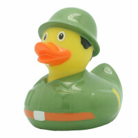 Ente Soldat – markante Badeente mit Disziplin