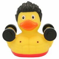 Ente Bodybuilder – muskulöse Badeente mit...
