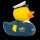 Ente Polizist – starke Badeente mit Ordnungs-Charme