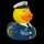Ente Polizist – starke Badeente mit Ordnungs-Charme