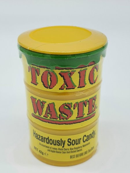 Toxic waste Yellow Sour Candy drum 42 g