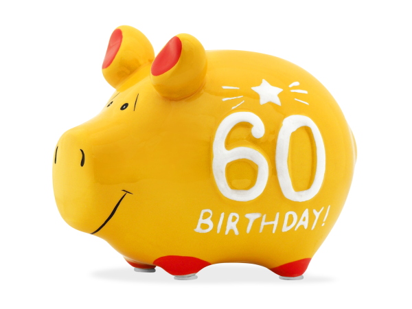 Sparschwein 60 Geburtstag