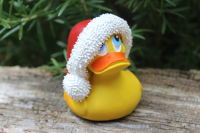 Ente Kautschuk Santa Klaus Duck