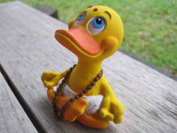 Ente Kautschuk Jana Yoga – entspannte Badeente mit Balance
