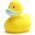 Ente Corona gelb