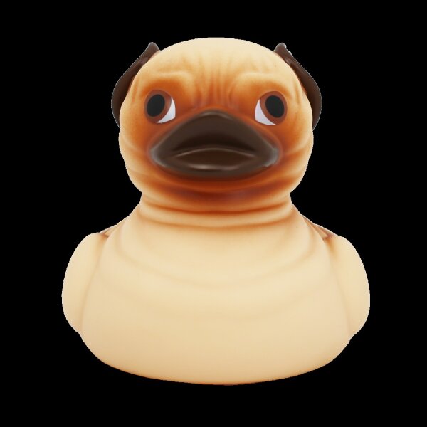 Ente Mops – tierische Badeente mit treuem Blick