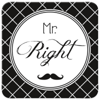Untersetzer Mr. Right