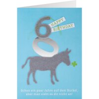 Filzkarte 60. Geburtstag