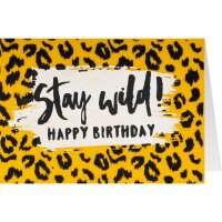 Filzkarte Stay wild!