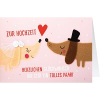 Filzkarte Zur Hochzeit