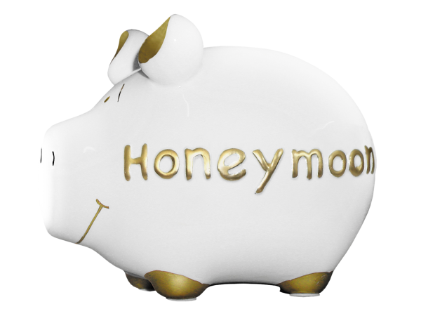 Sparschwein Honeymoon Gold Edition