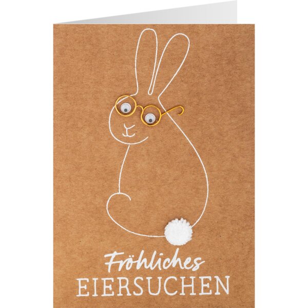 Osterkarte Fröhliches Eiersuchen