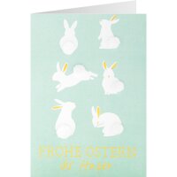 Osterkarte Frohe Ostern du Hase