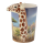 Becher Giraffe mit Savanne geformter Henkel Tasse aus Dolomit-Keramik