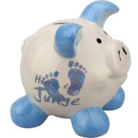 Sparschwein klein Hurra ein Junge