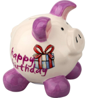 Sparschwein klein Happy Birthday