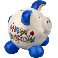 Sparschwein klein Happy Birthday
