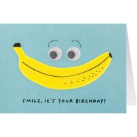 Filzkarte Smile it´s your Birthday