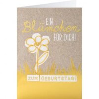 3D Grußkarte "Ein Blümchen für...