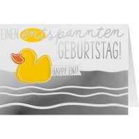3D Grußkarte "Einen entspannten Geburtstag"