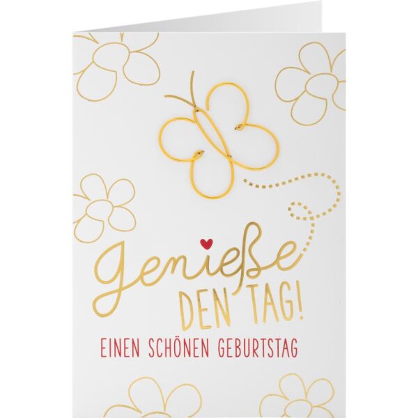 3D Grußkarte "Genieße den Tag"