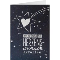 3D Grußkarte "Möge sich ein Herzenswunsch...