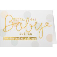 3D Grußkarte "Hurra das Baby ist da"